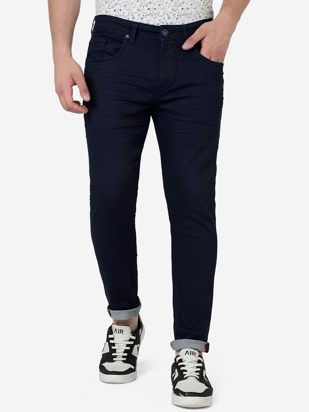 JADE BLUE Men Mid-Rise Rider Slim Fit Stretchable Jeans