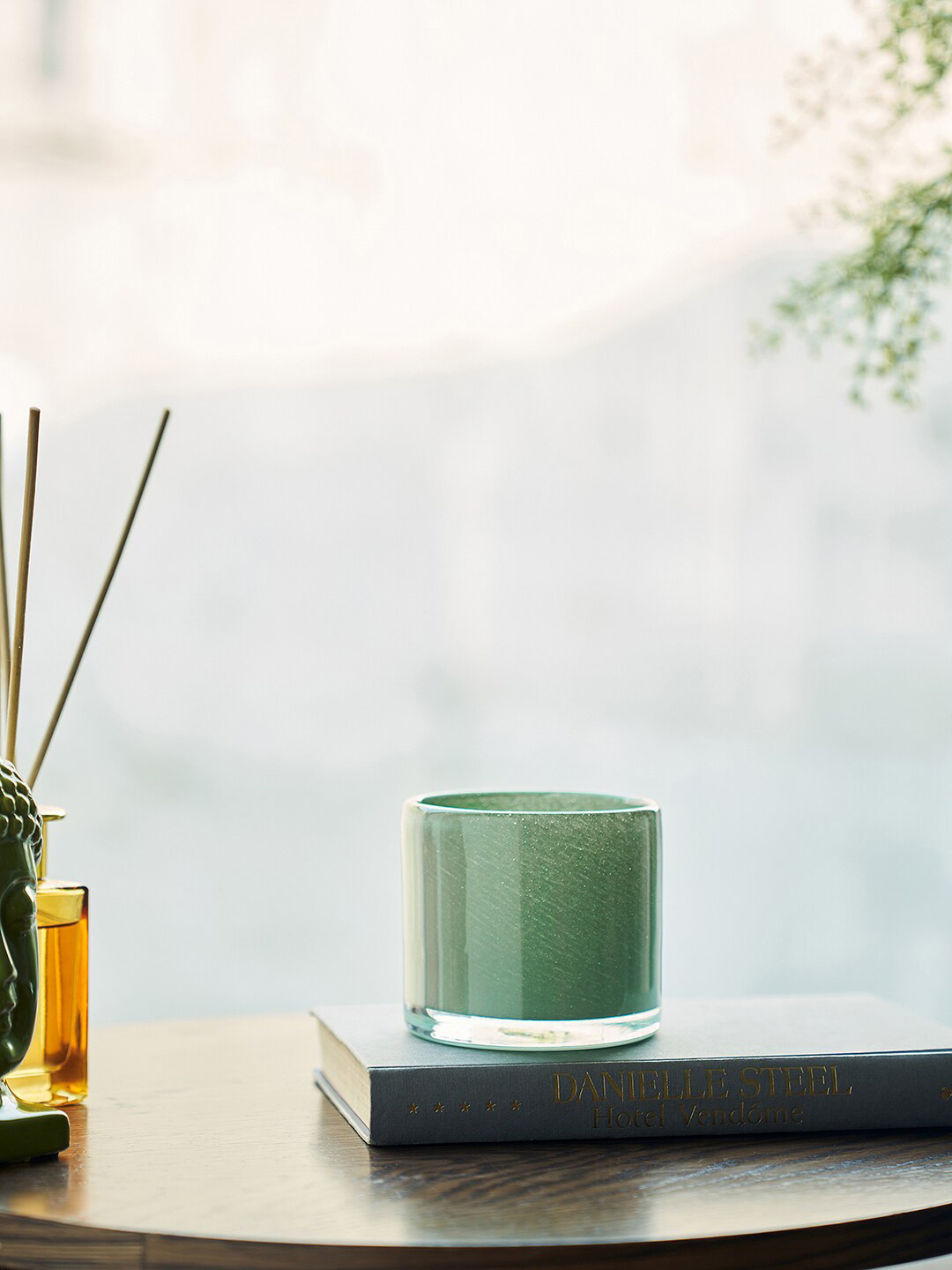 Pure Home and Living Green Glass Candle Votive