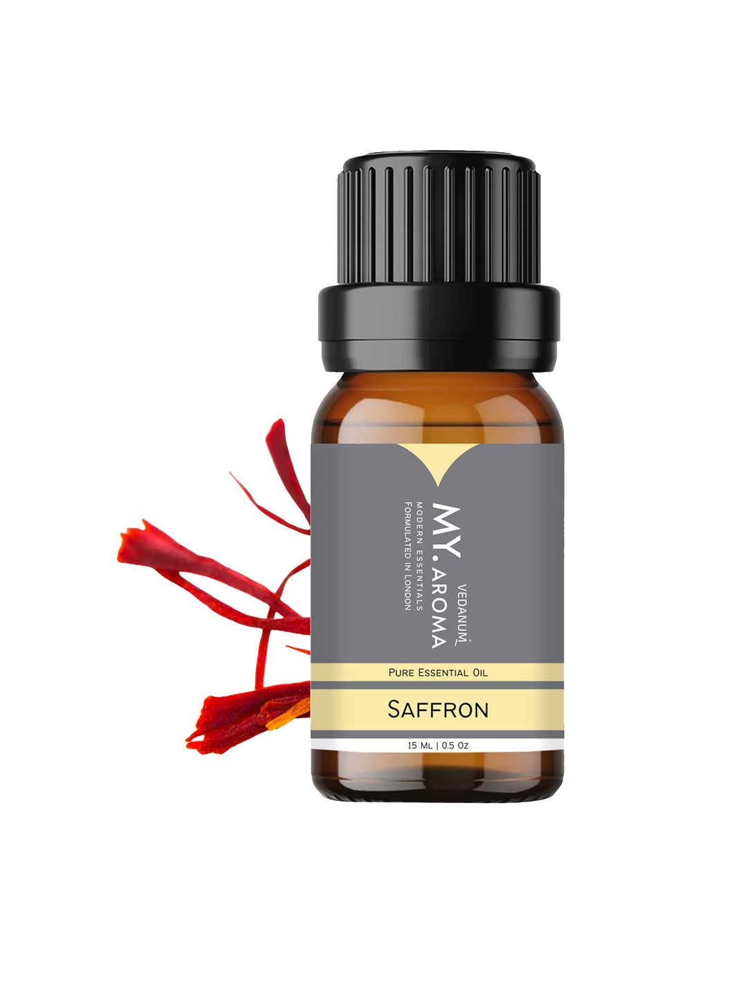 VEDANUM Premium Organic Kesar Essential Aroma Oil 15ml