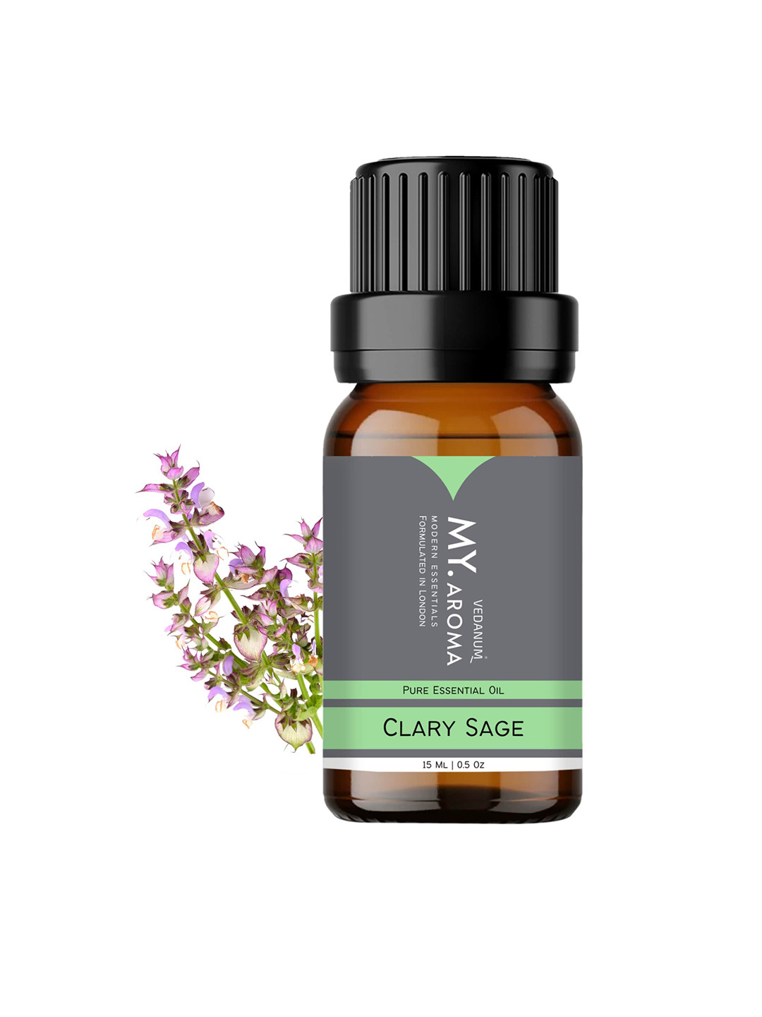VEDANUM My.Aroma Premium Organic Clary Sage Essential Oil Fragrance 15ml