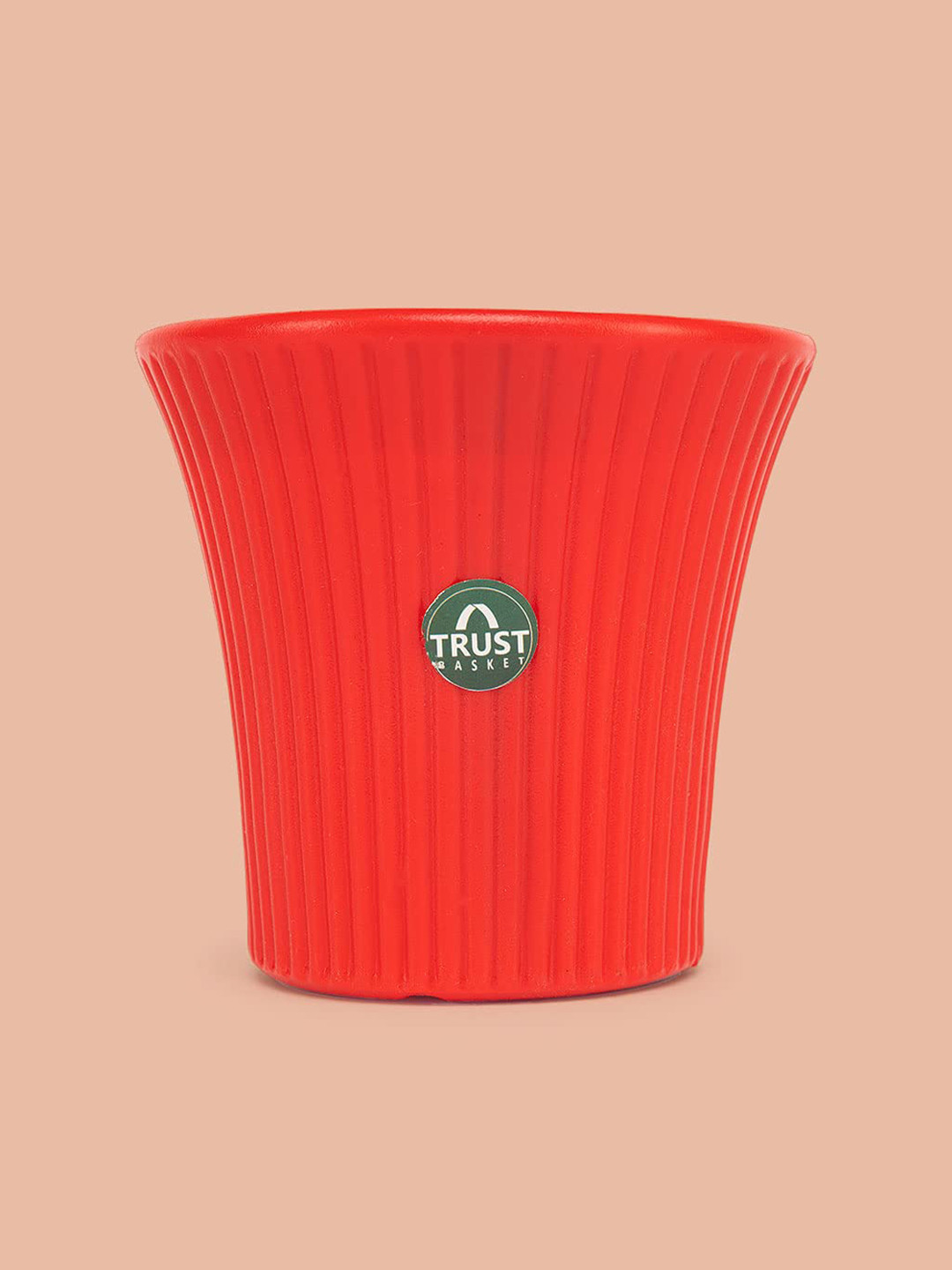 TRUSTBASKET Red Textured Tancy Planter