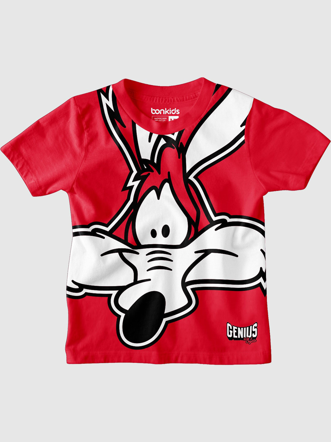 BONKIDS Boys Humour & Comic Printed Lonny Tunes Cotton T-shirt