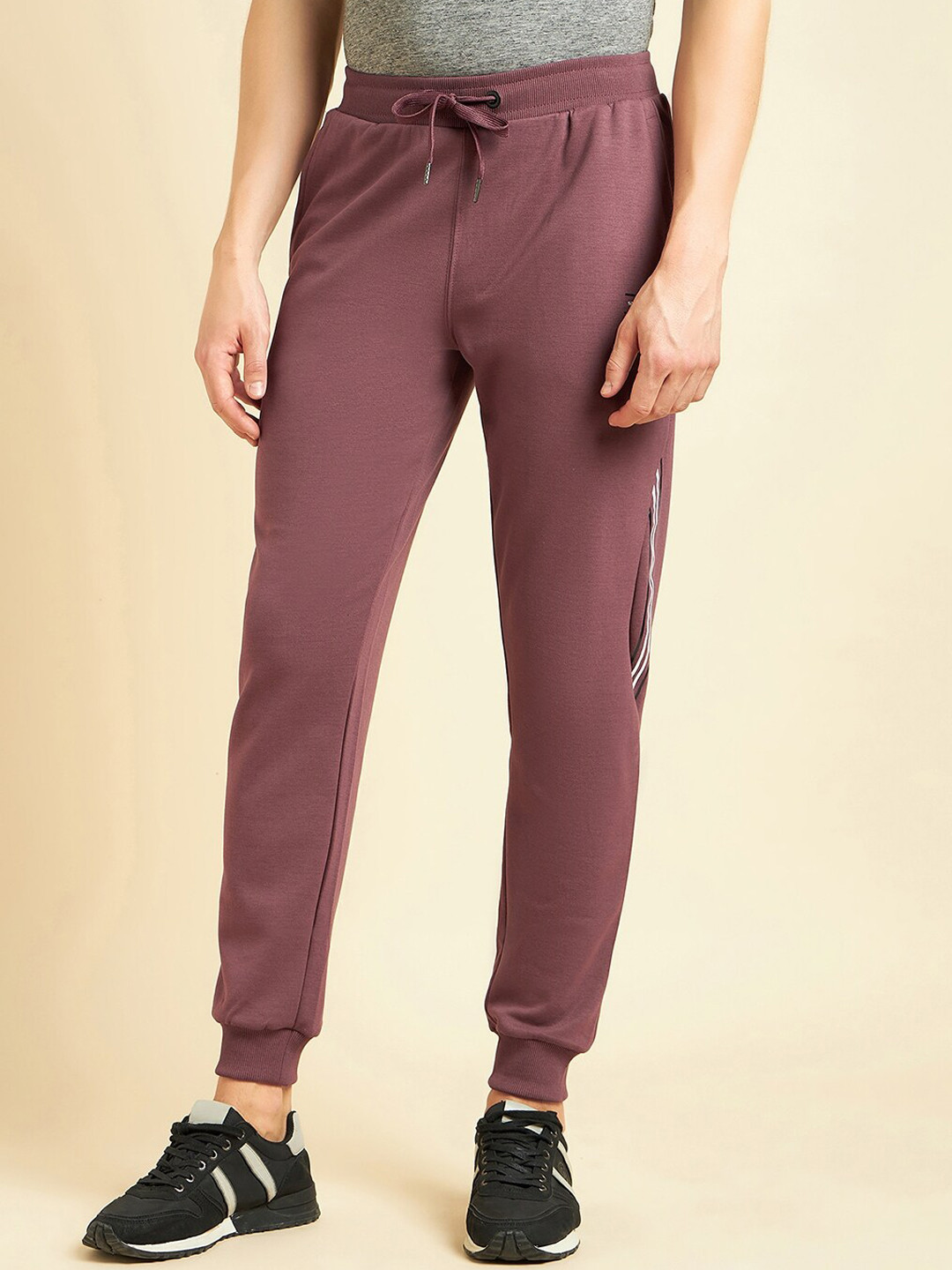 Sweet Dreams Men Purple Dry Fit Mid Rise Joggers