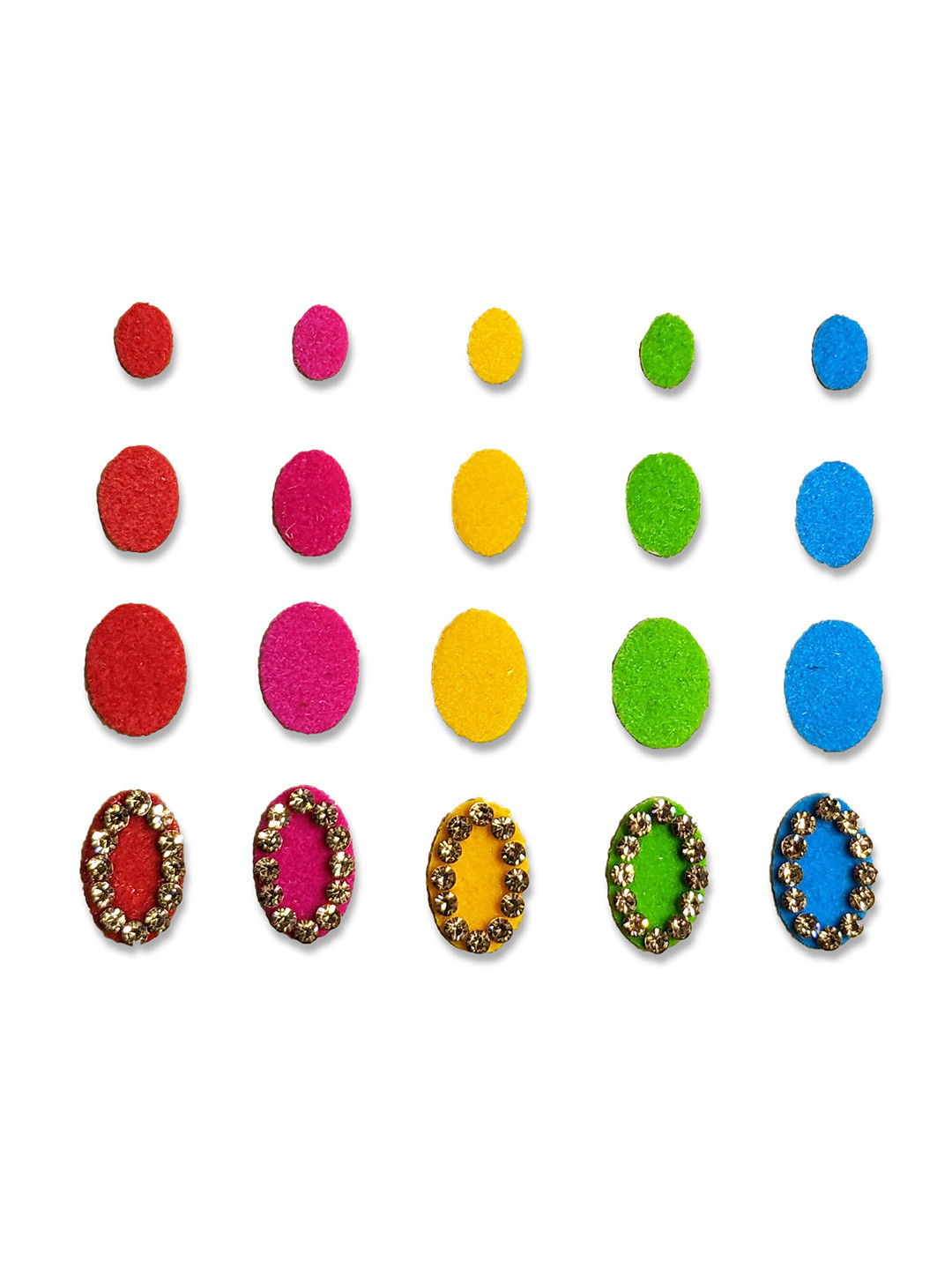 Comet Busters Set of 20 Traditional Bindis - Multicoloured