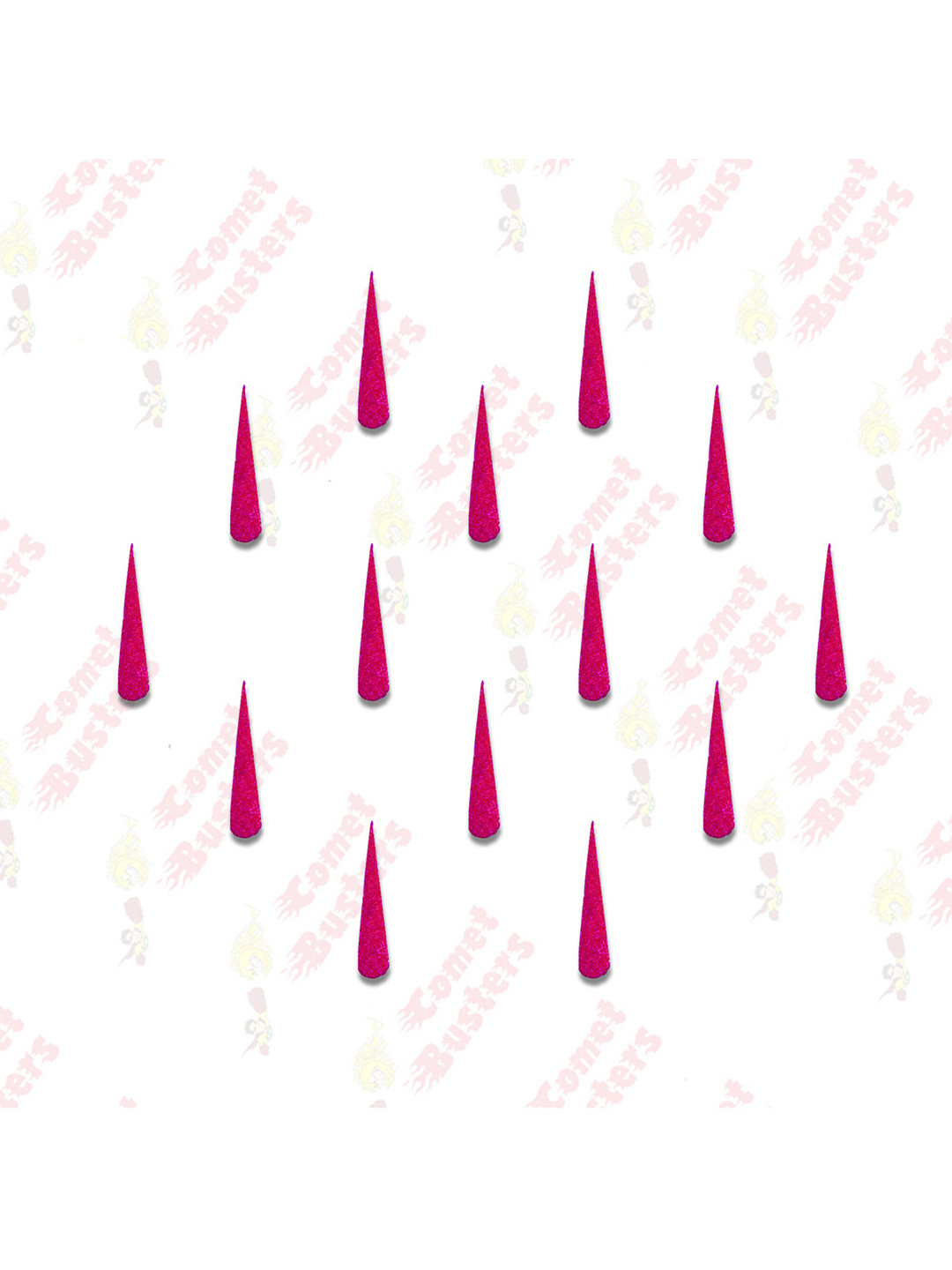 Comet Busters Pink Handcrafted Beautiful Traditional Designer Bindis - 14 Pcs