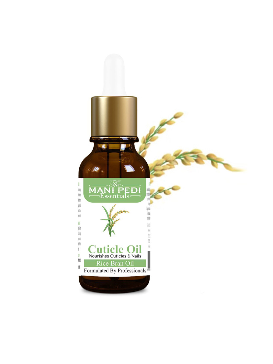 The Mani Pedi Essentials Pure & Natural Cuticle Oil with Rice Bran & Jojoba Oil - 30ml