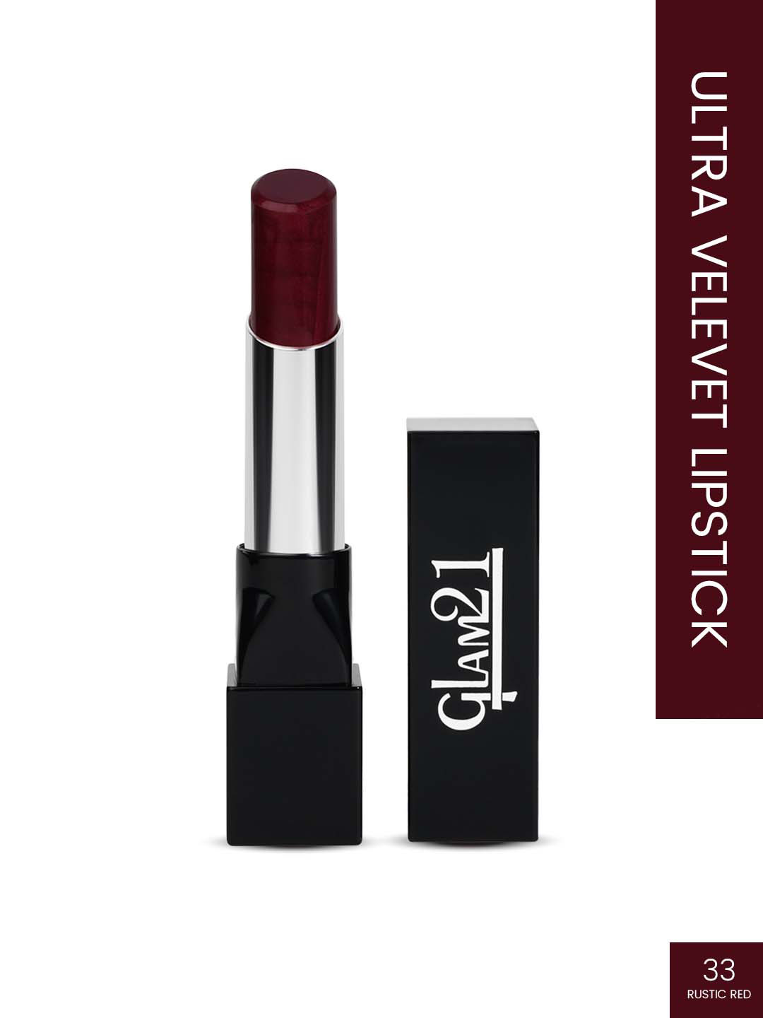 GLAM21 Long Lasting Stay On Lips Ultra Velvet Lipstick - Rustic Red 33