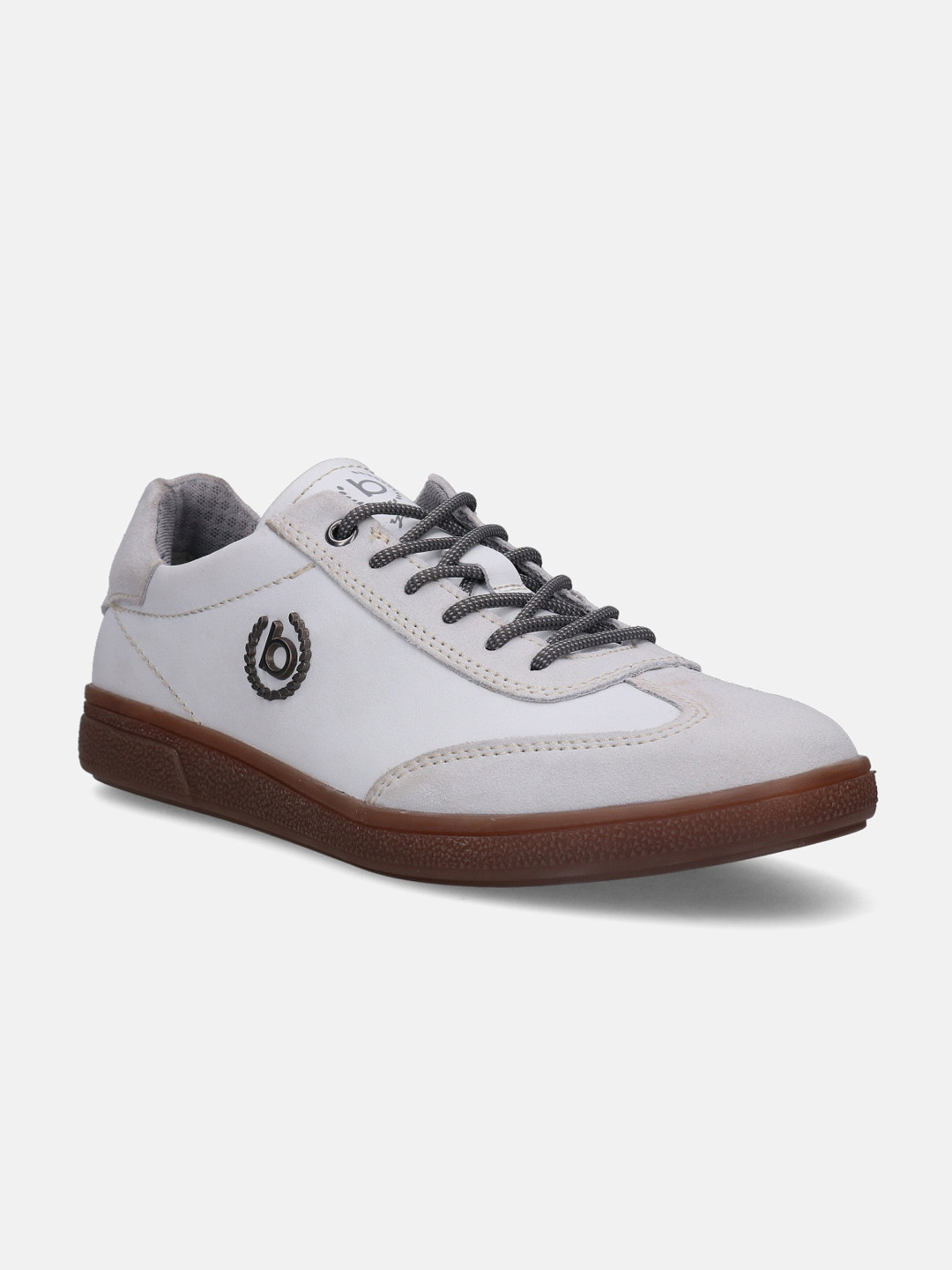 Bugatti Men Carmelo Off White Suede Leather Sneakers