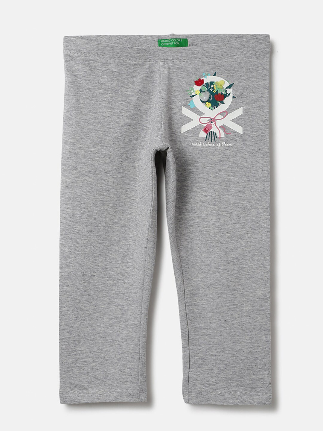 United Colors of Benetton Girls Printed Regular Fit Capris