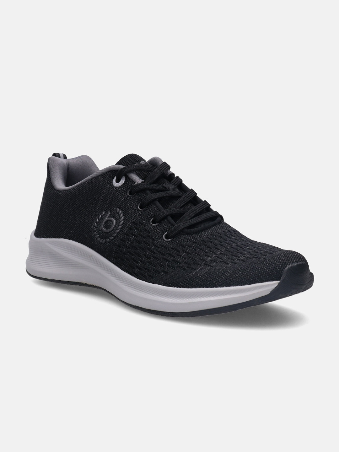 Buy Bugatti Takka Black Knitted Sports Casual Shoes for Men