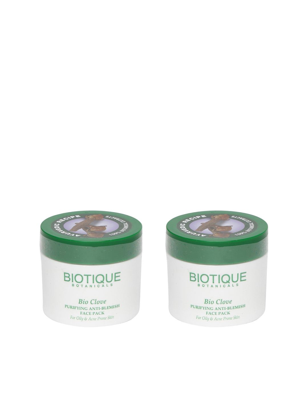 Biotique Bio Set of 2 Clove Purifying Anti-Blemish Face Pack