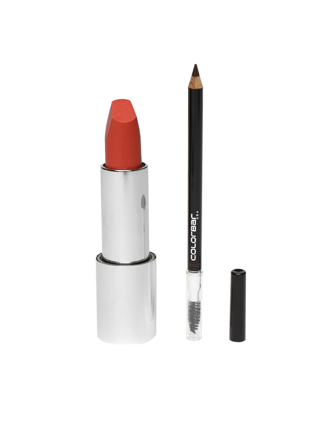 Buy Colorbar Light Coral Lipstick 006 & Chestnut Stunning Brow Pencil 001 -  Beauty Gift Set for Women 2302461 | Myntra