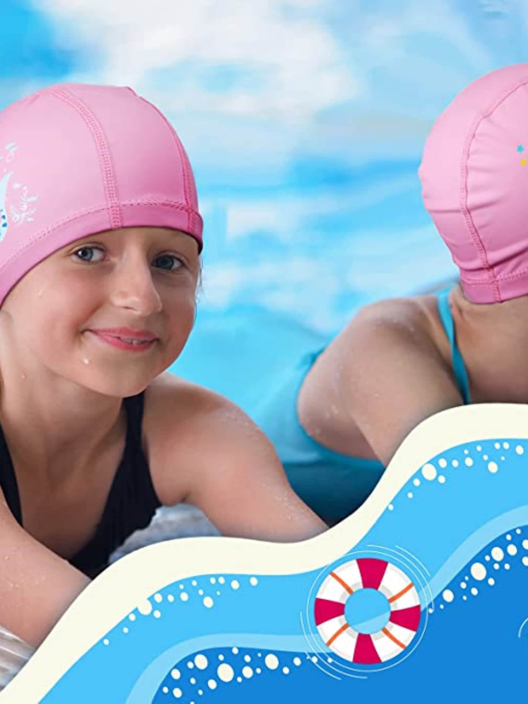 EL REGALO Kids Set Of 3 Printed Swimwear Accessories