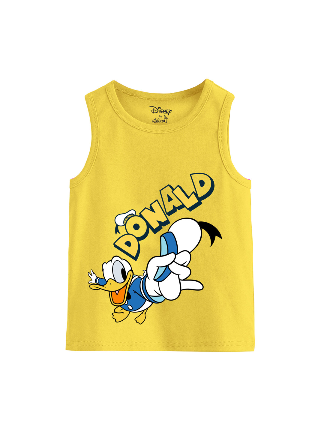 Minicult Infant Kids Mickey & Donald Printed Cotton Basic Innerwear Vest