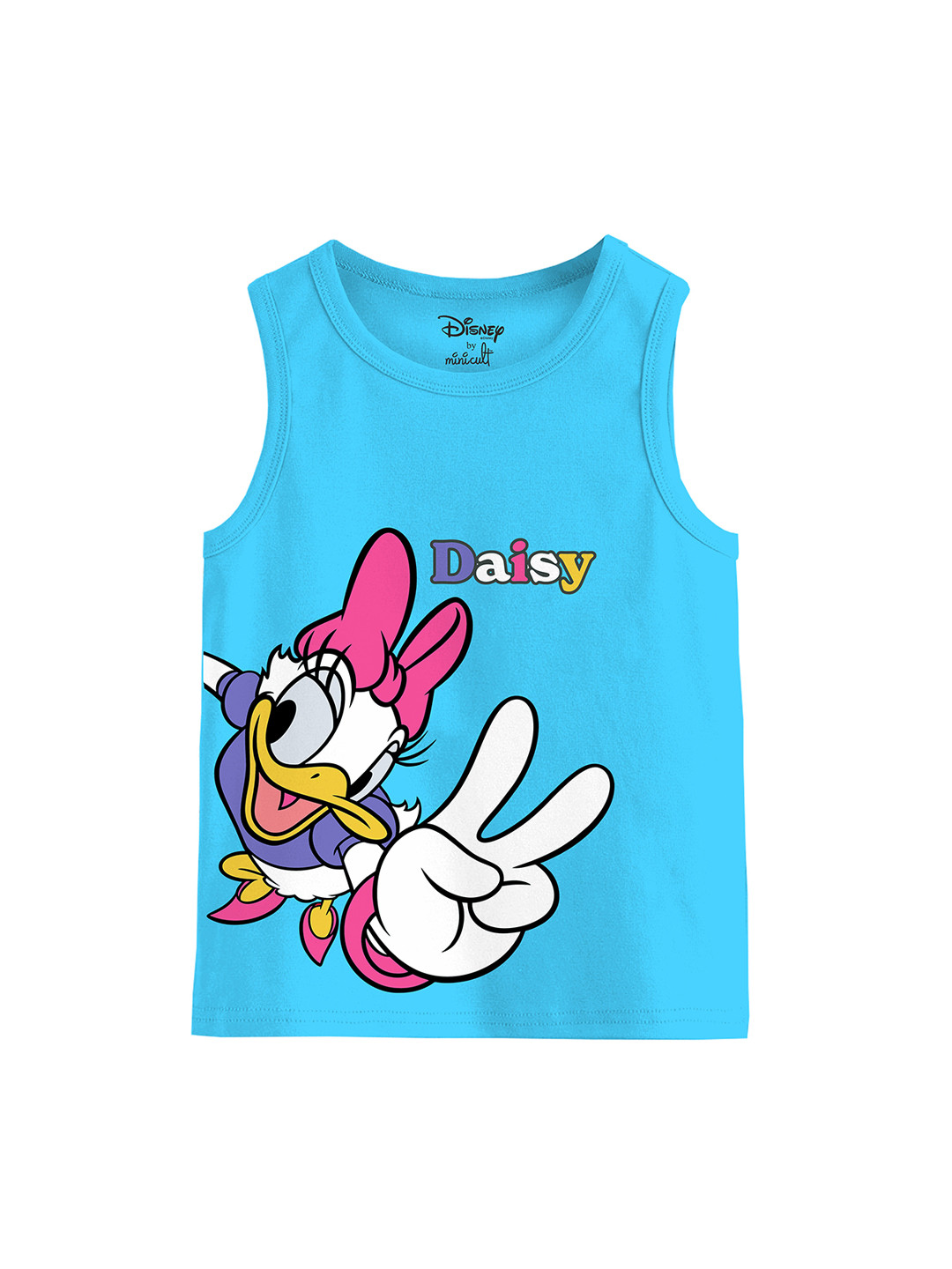 Minicult Infant Girls Daisy Printed Basic Innerwear Vests