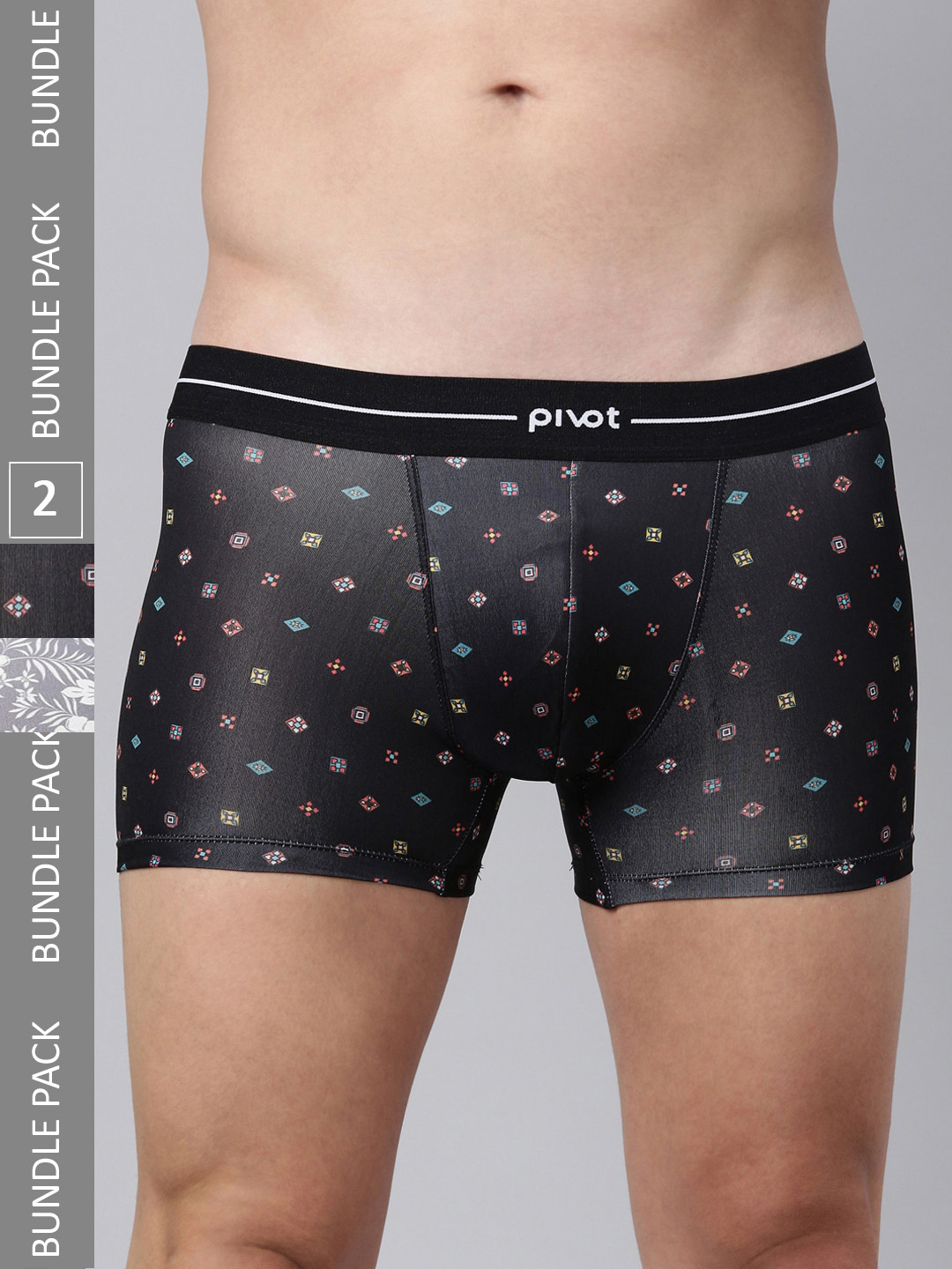 pivot Men Pack Of 2 Printed Trunks PT-S23-P2-TRK-10
