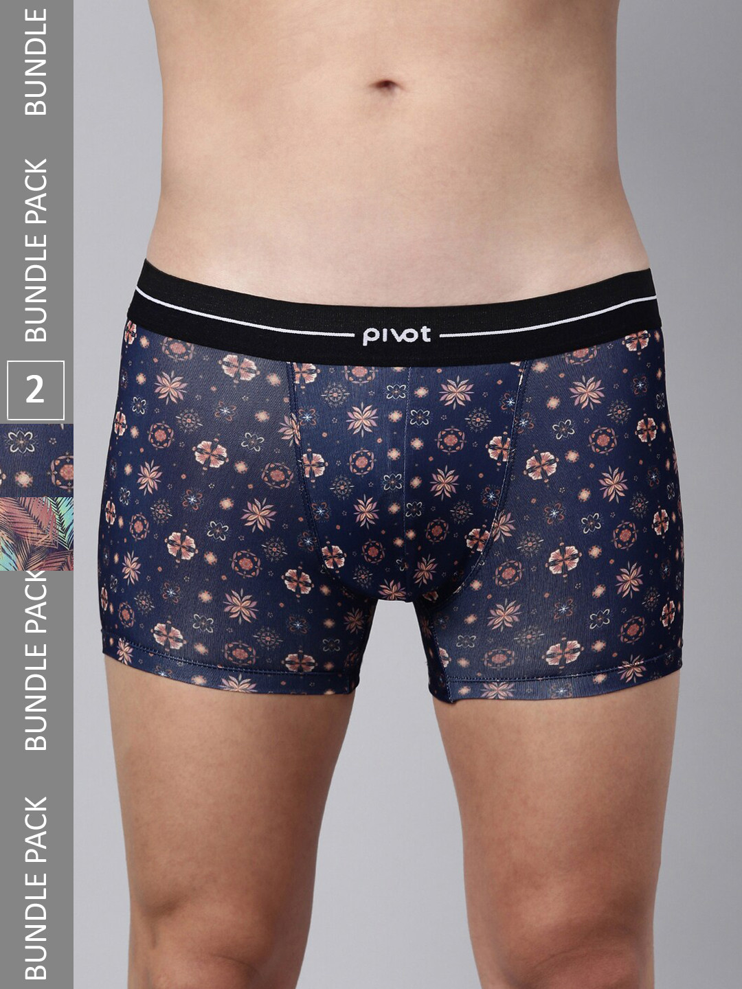 pivot Men Pack Of 2 Floral Printed Trunks