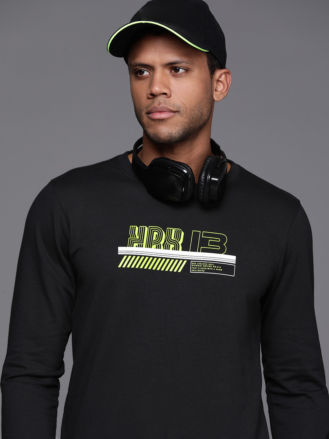 HRX by Hrithik Roshan Round Neck Printed Sweatshirt