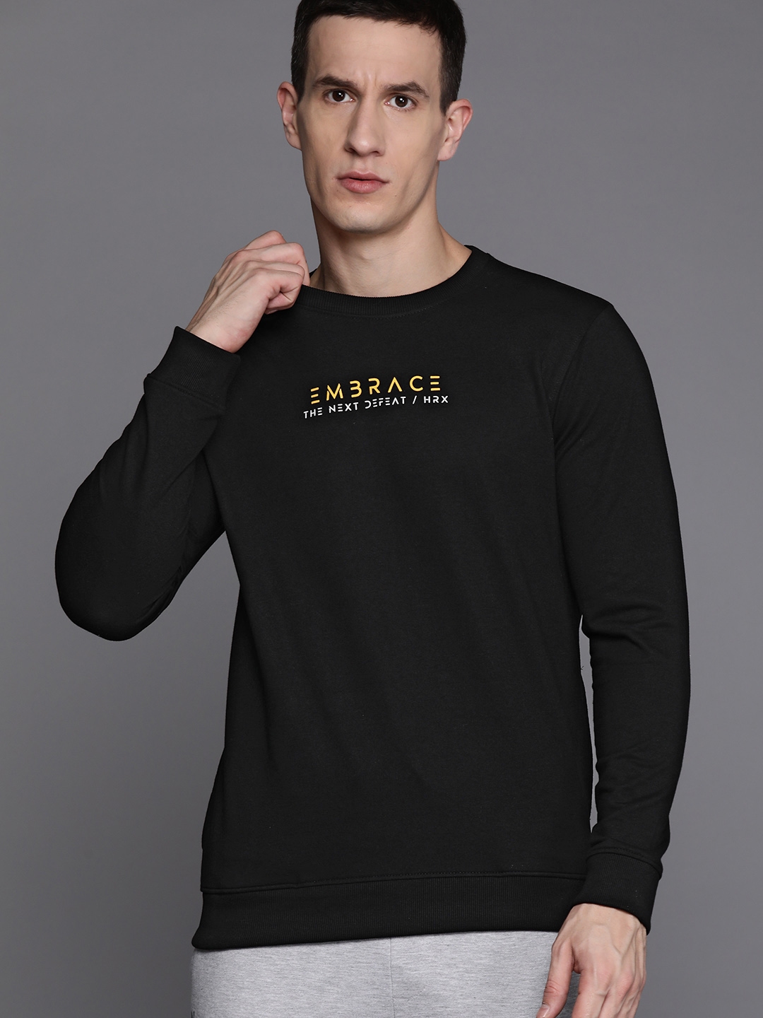 Hrx on sale sweatshirt myntra