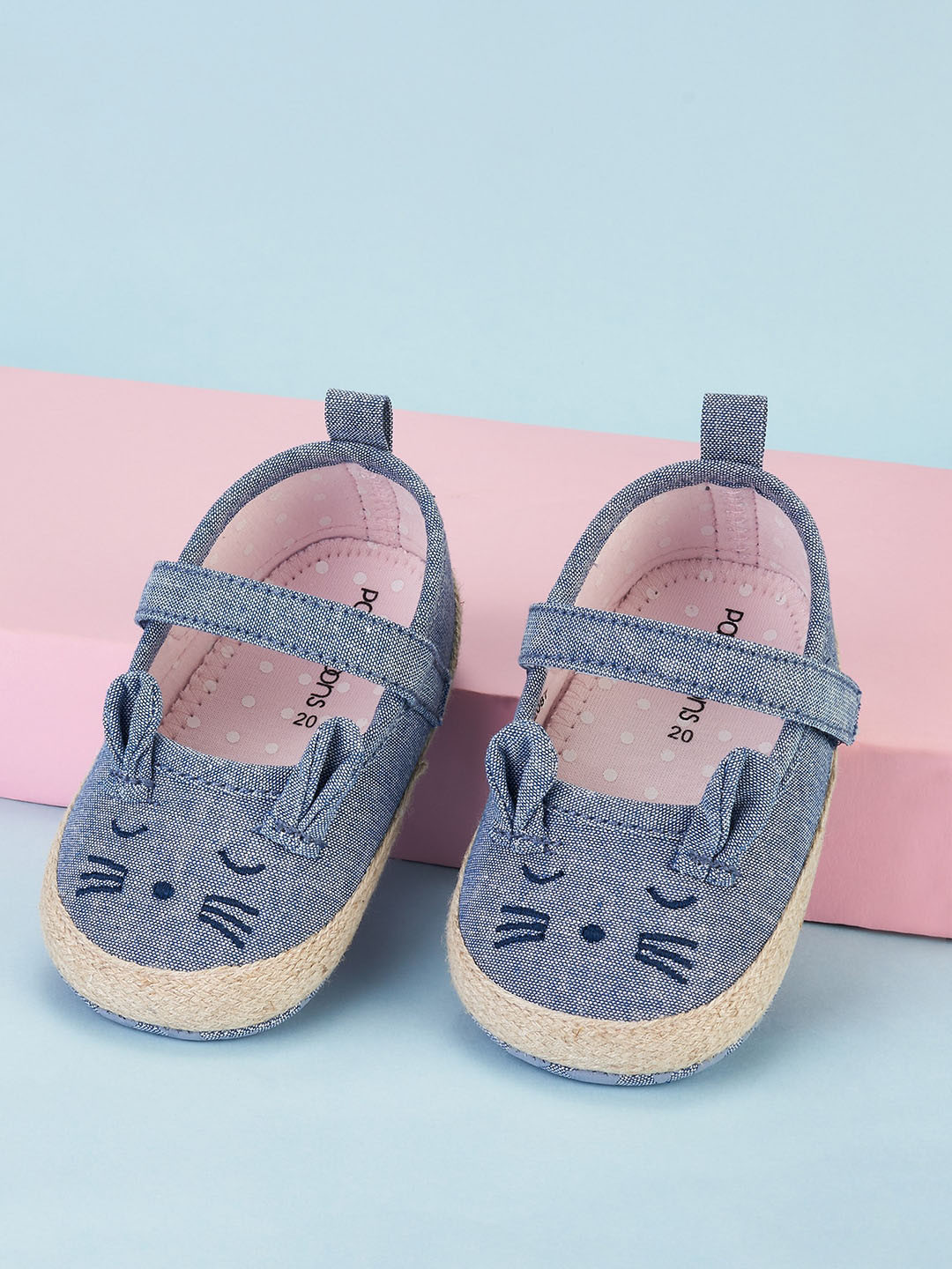 Pantaloons Junior Girls Printed Velcro Ballerinas