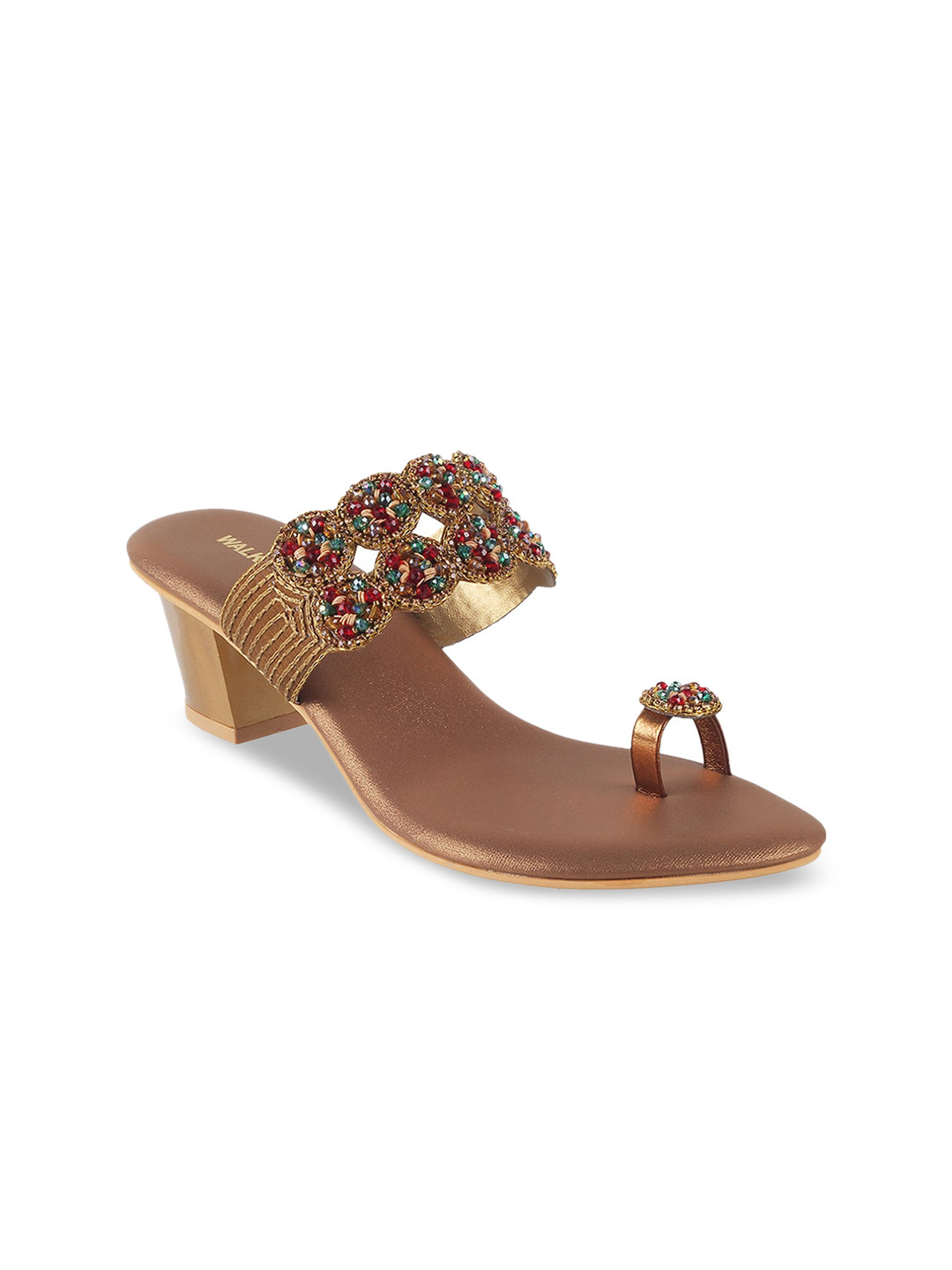 WALKWAY by Metro One Toe Embellished Block Heels