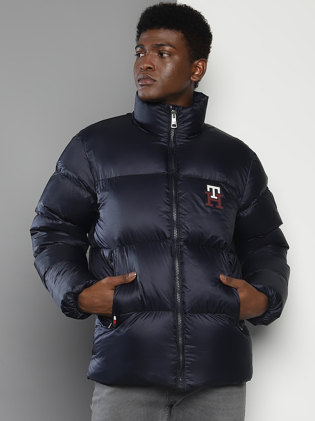 Polo Ralph Lauren Colourblocked Water-Repellent Hooded Puffer Jacket (XL) by Myntra