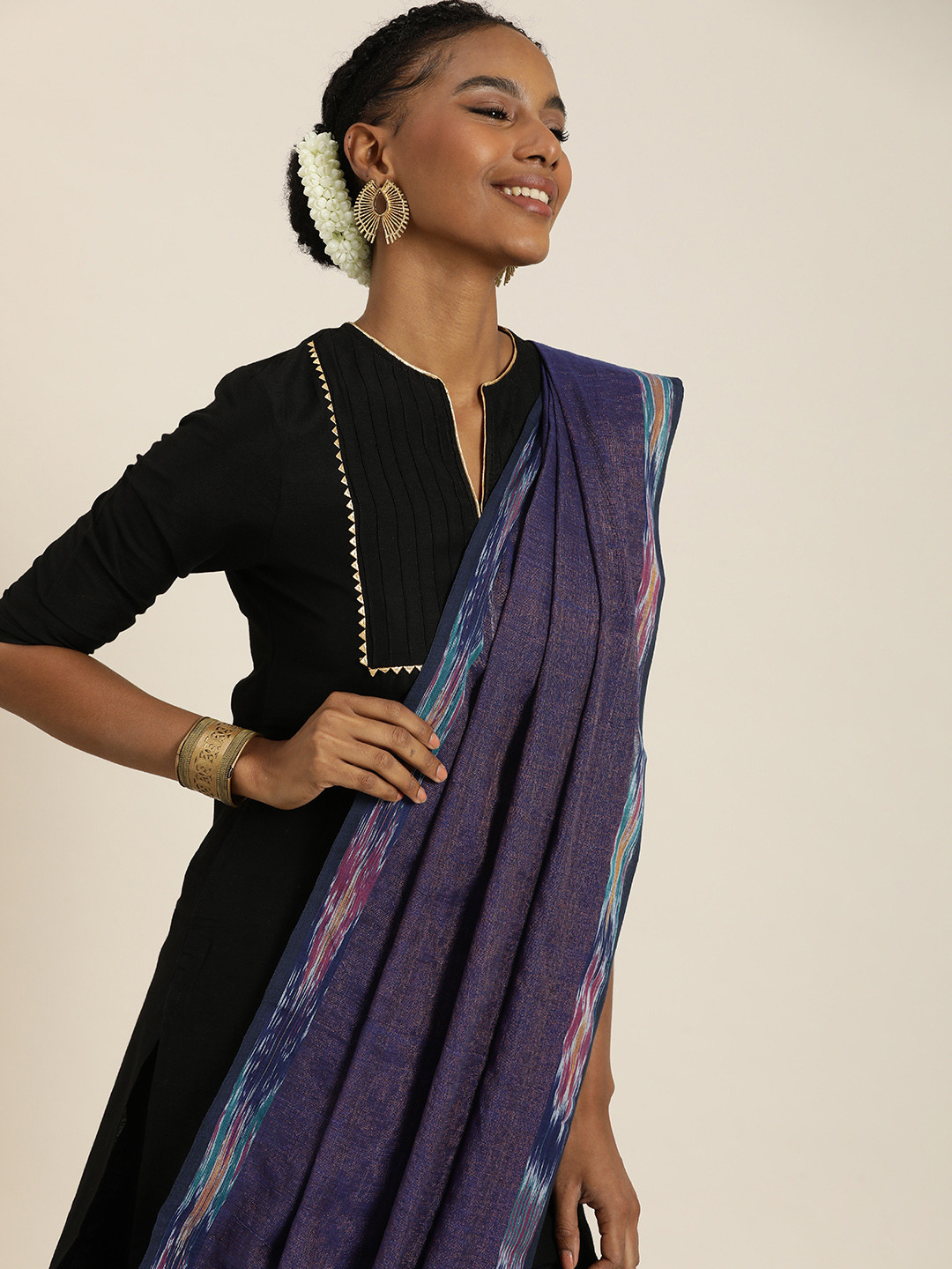 Taavi Zari Cotton Tissue Dupatta