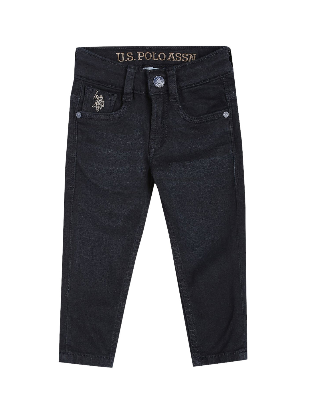 U.S. Polo Assn. Kids Boys Mid-Rise Skinny Fit Jeans