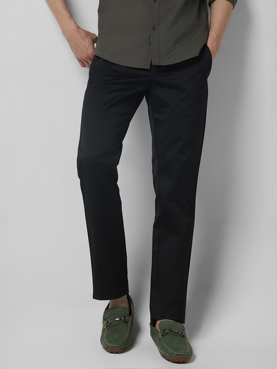 Peter EnglandMen Slim fit Chinos trousers with soft feel