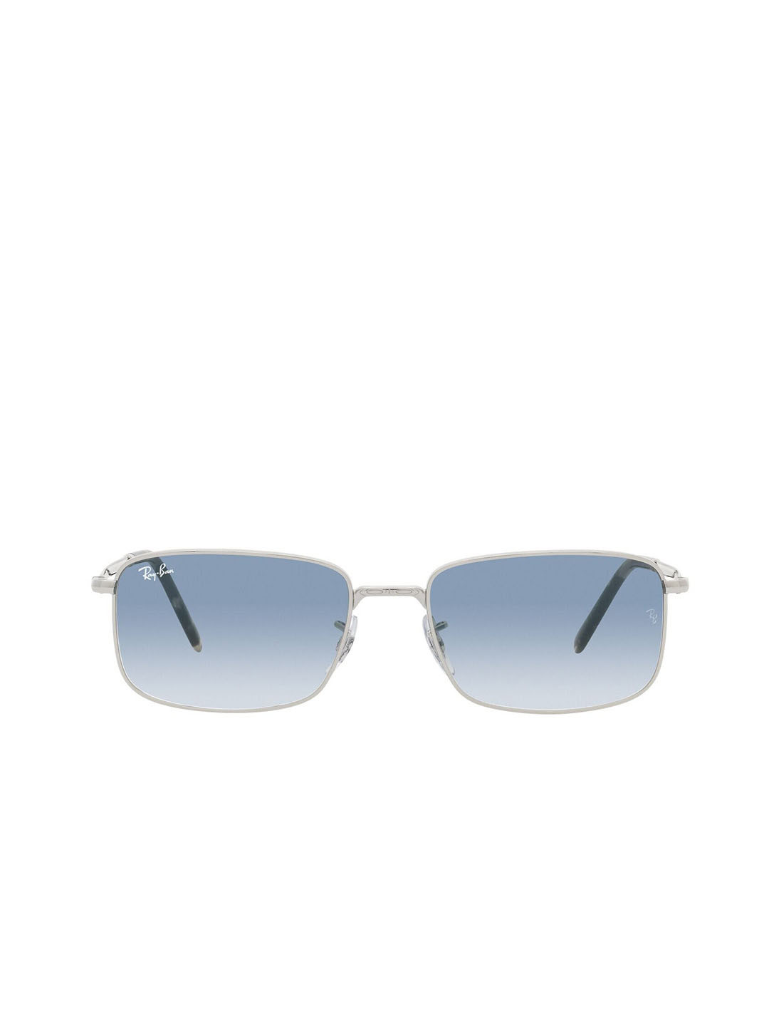Ray-Ban Unisex Gradient Blue Lens Rectangle Sunglasses - 0RB3717003/3F57