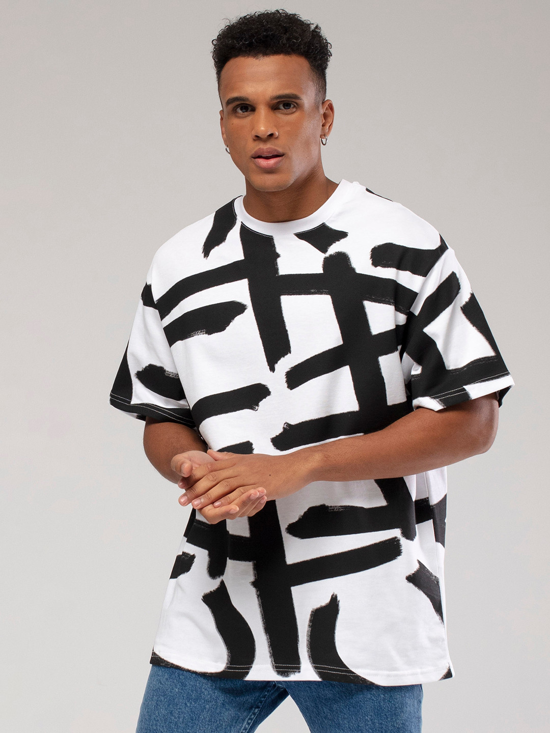catch Pure Cotton Printed Loose Fit T-shirt