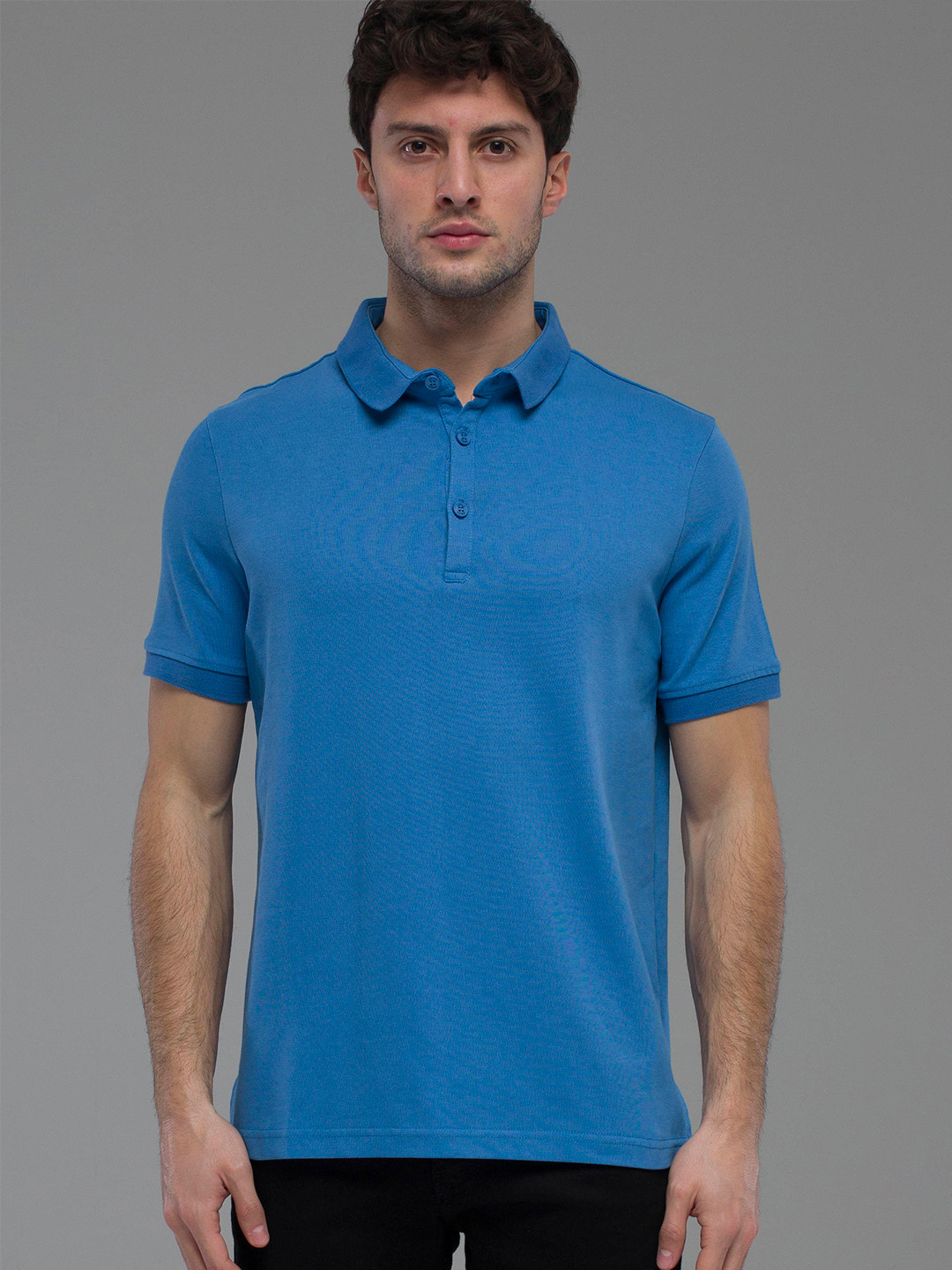 catch Polo Collar Pure Cotton T-shirt