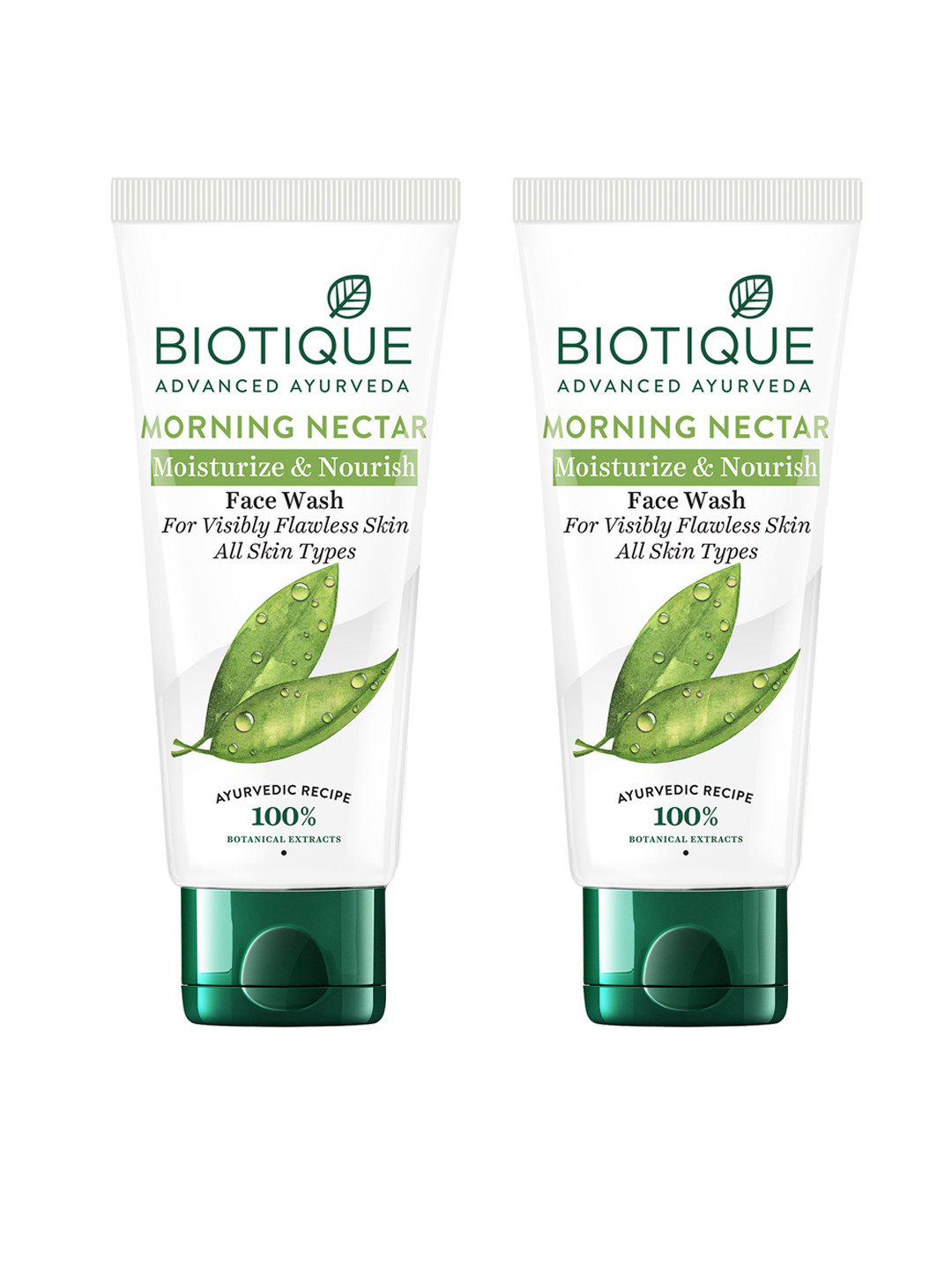 Biotique Set of 2 Bio Morning Nectar Visibly Flawless Face Wash - 100ml each