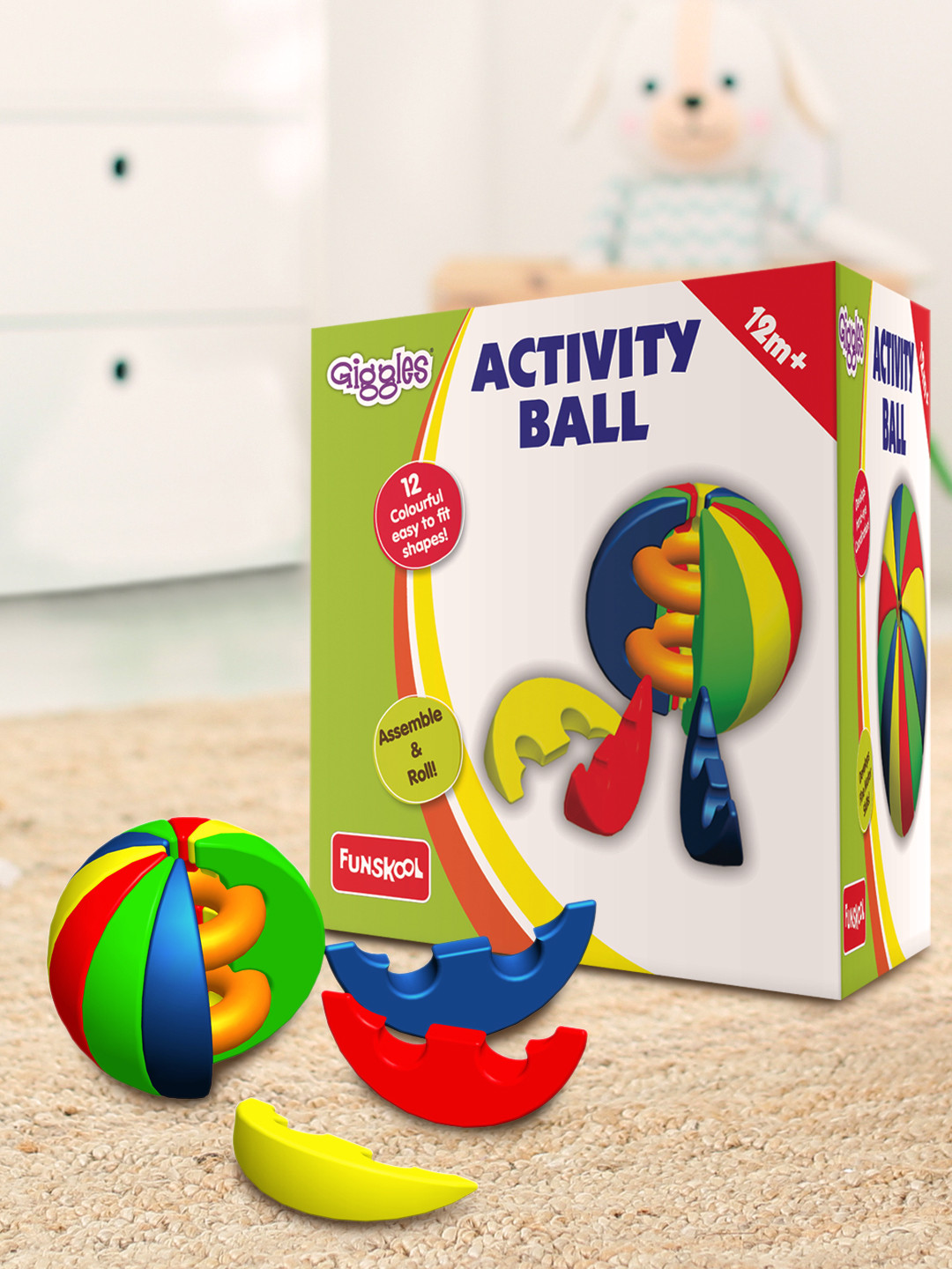 Giggles Activity Ball for Age 1 Year+