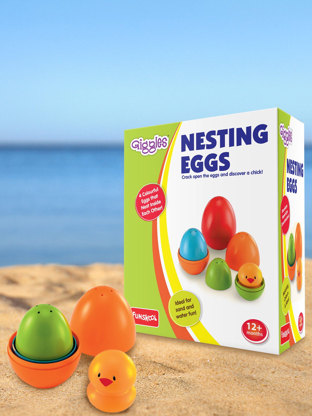 Giggles Nesting Eggs for Age 1 Year+