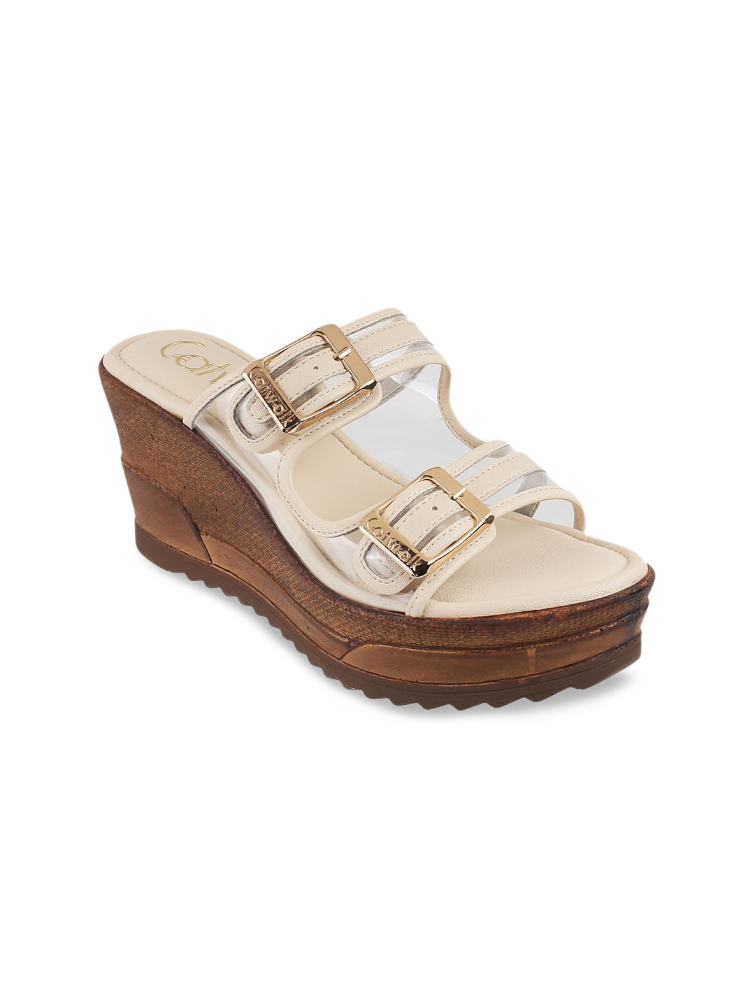 Catwalk Buckled Strap Wedge Heels