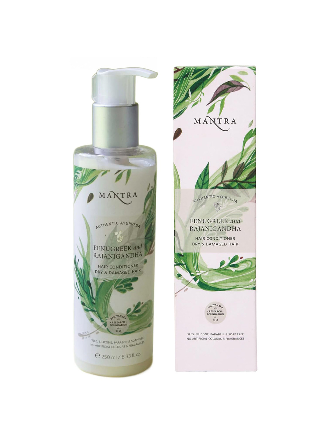 Mantra Herbal Fenugreek & Rajanigandha Hair Conditioner for Dry & Damaged Hair - 250 ml