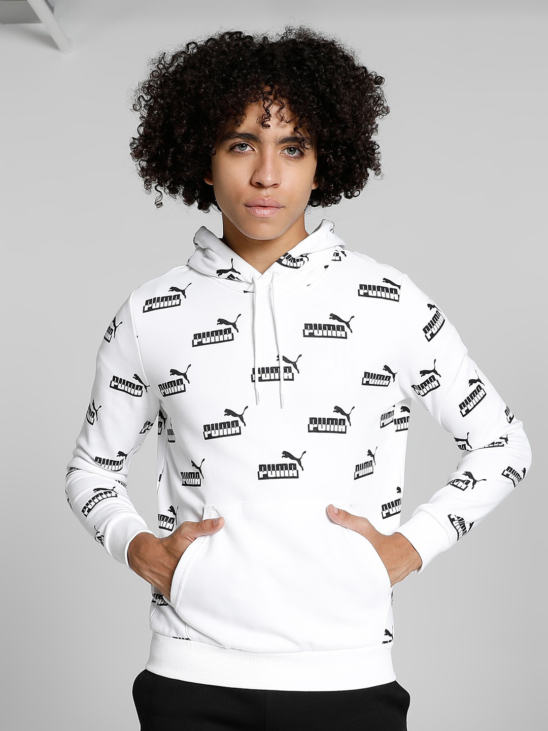 Puma Amplified AOP Men Regular Fit Hoodie