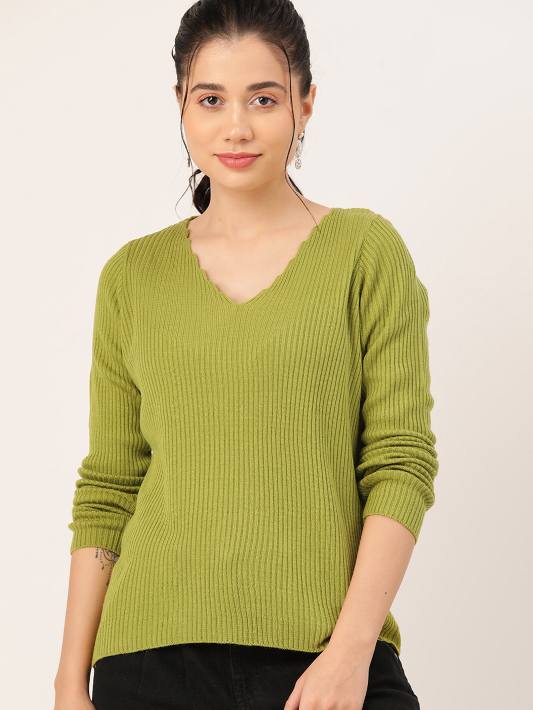 DressBerry  Acrylic Ribbed Pullover