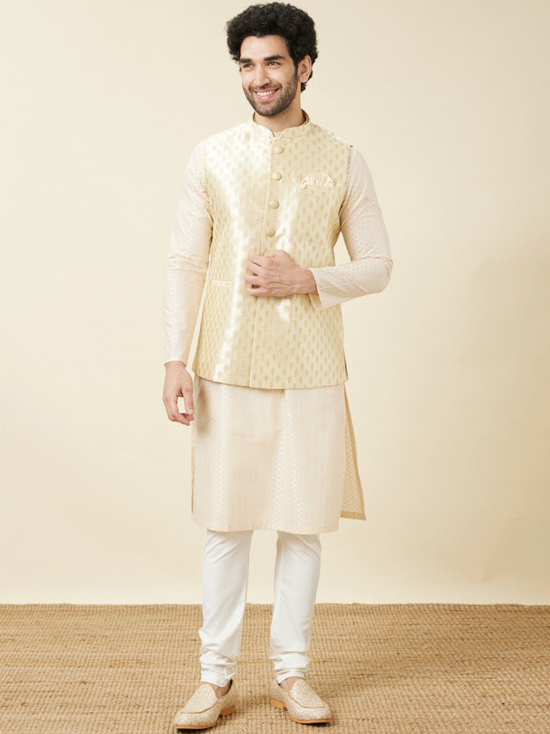 Manyavar Embroidered Nehru Jackets
