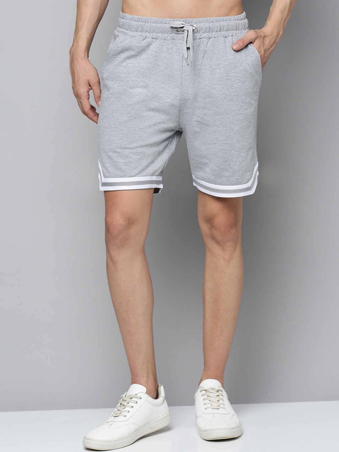 Urban Dog Men Mid-Rise Cotton Sports Shorts