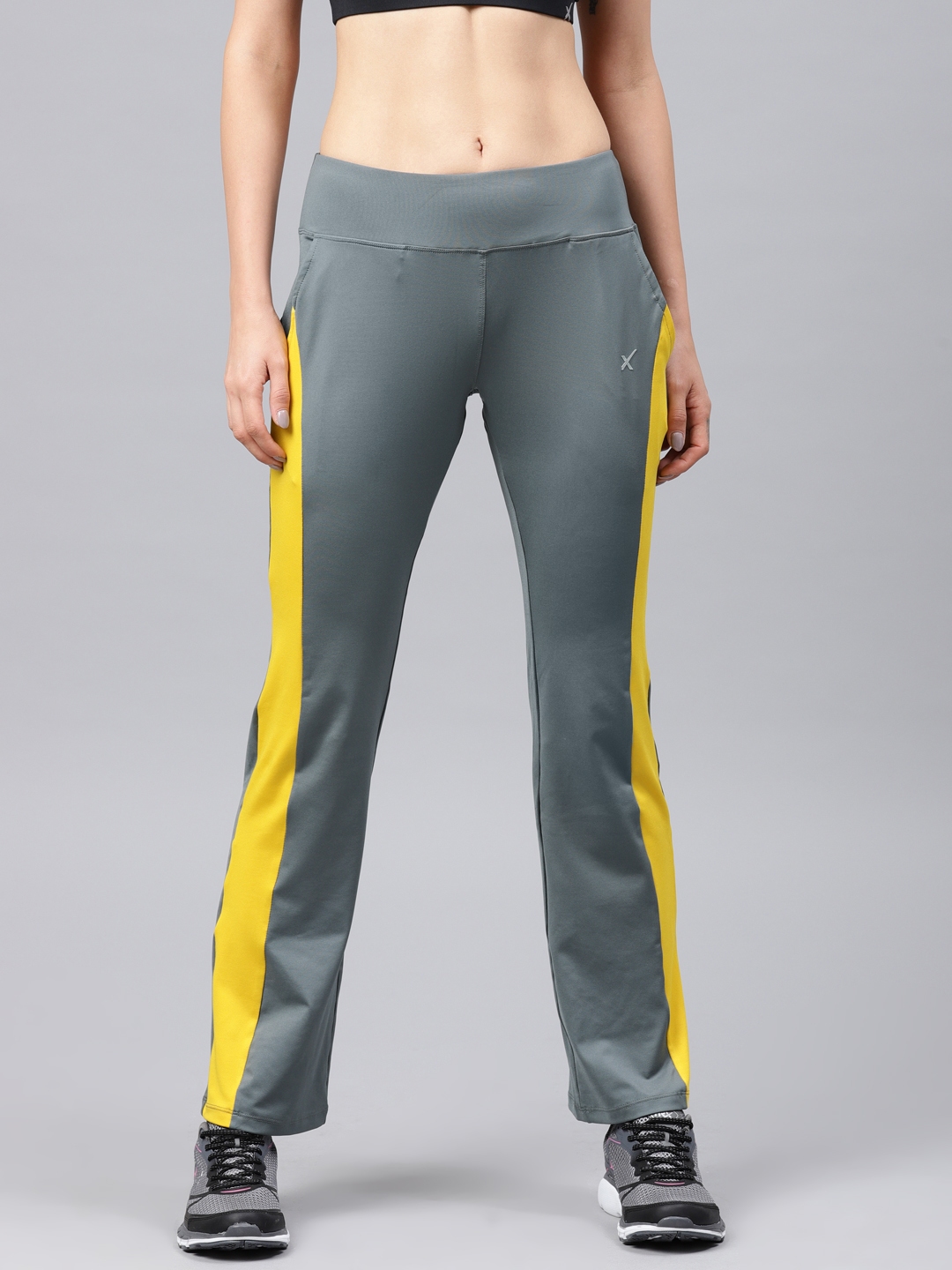 yellow track pants womens