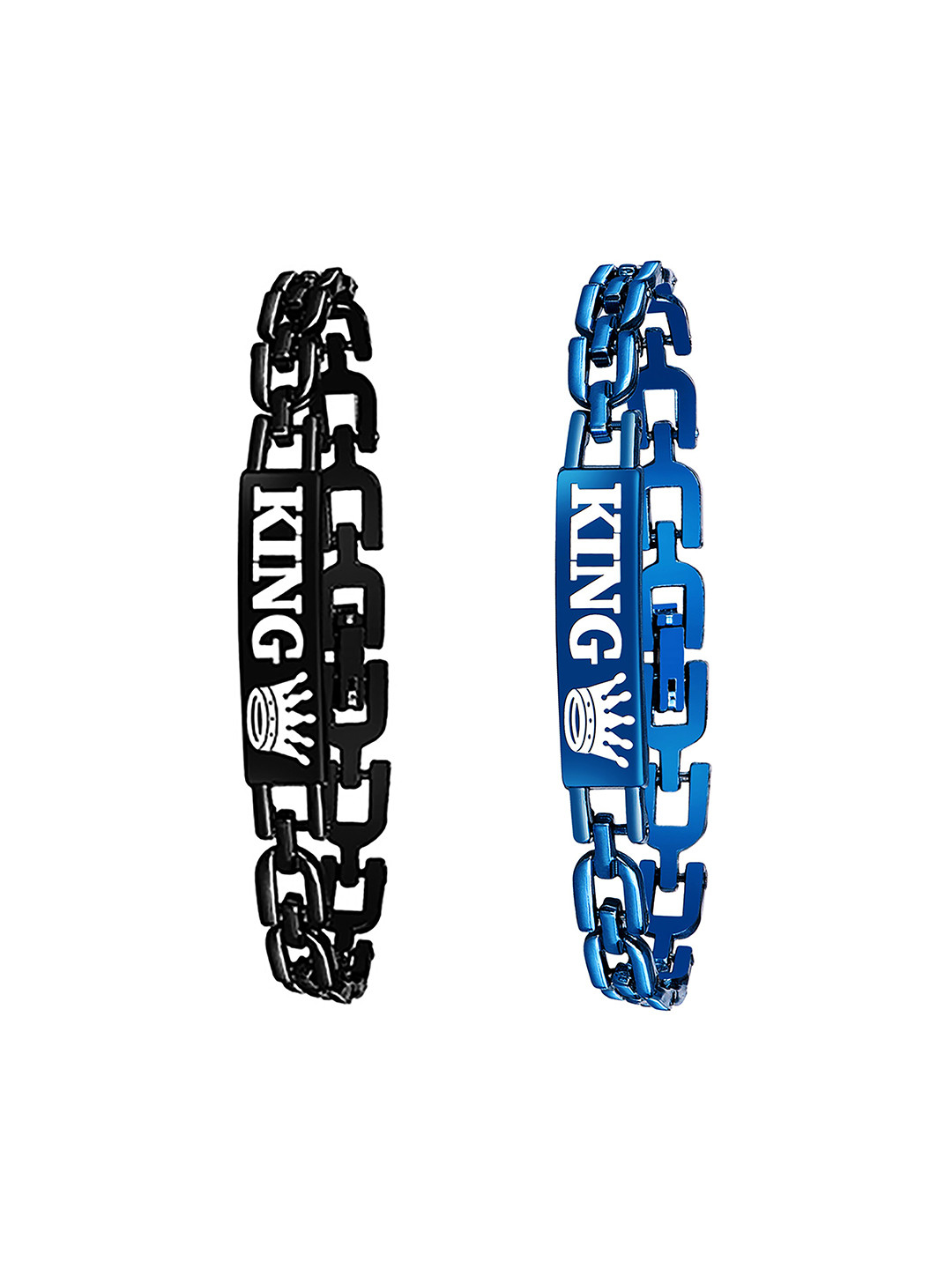 Mikado Men Set Of 2 Link Bracelets