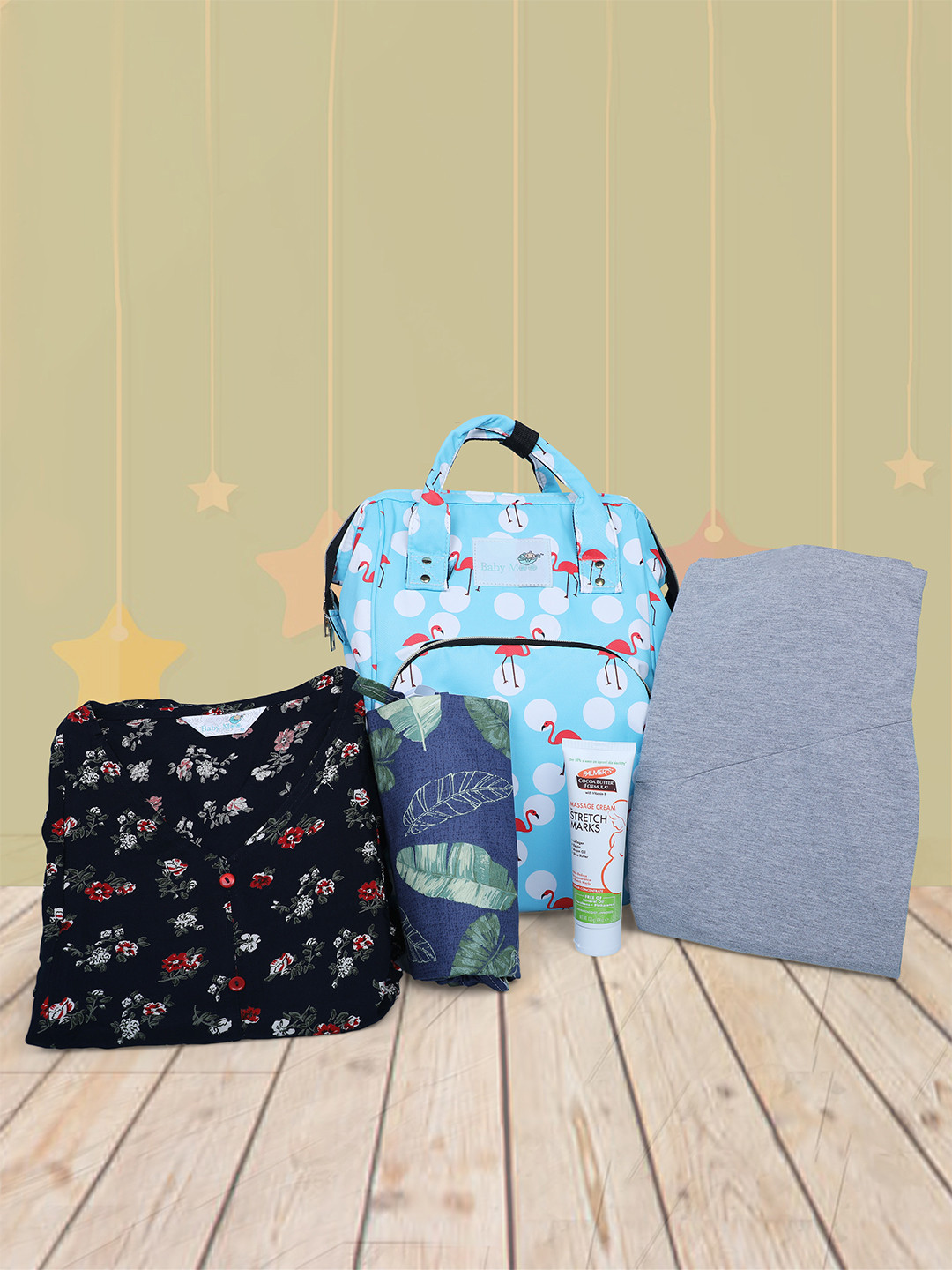 Baby Moo Blue Floral Print A-Line Dress