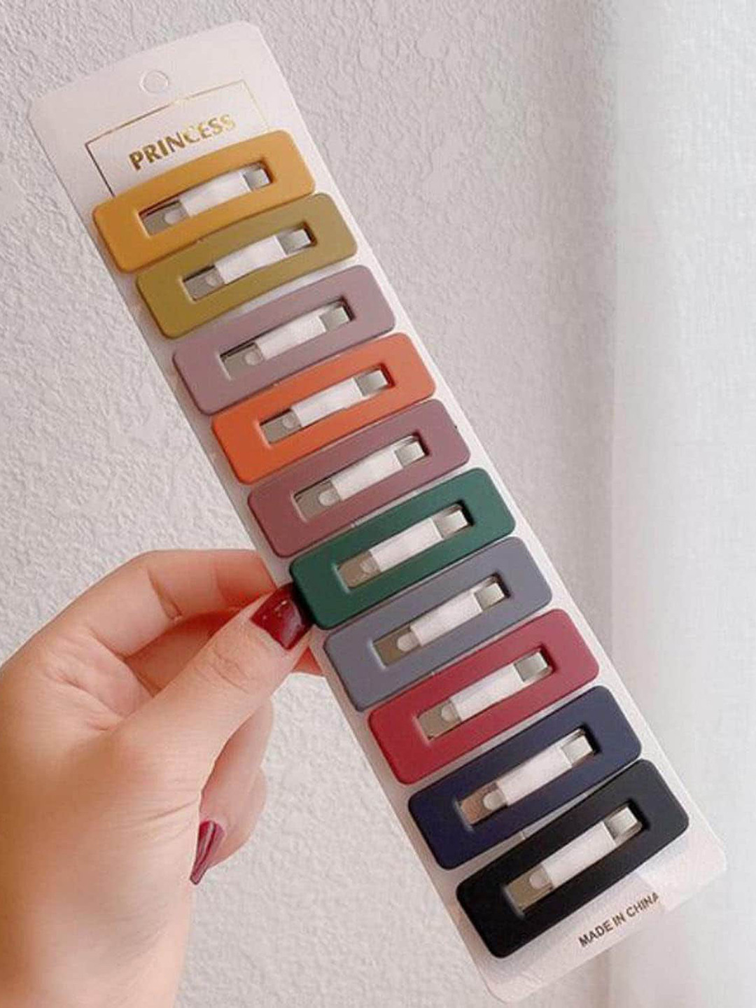 CHRONEX Women Set Of 15 Tic Tac Hair Clip with Wire Hair Rubber