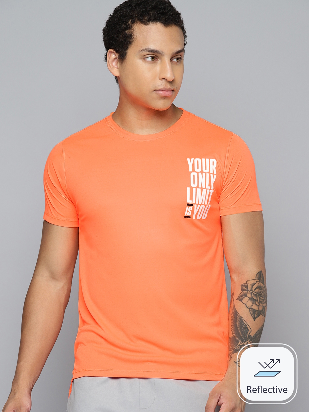 Hrx orange t shirt top