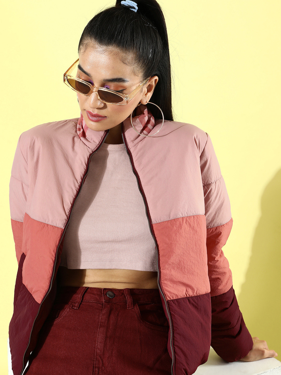 The Roadster Life Co. December Frosty Winters DIY Colourblocked Puffer Jacket