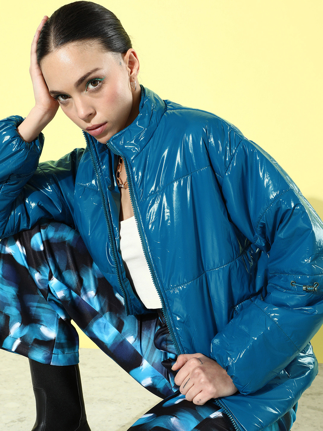 The Roadster Life Co. October Fascination Infatuation Sleeve Show Puffer Jacket