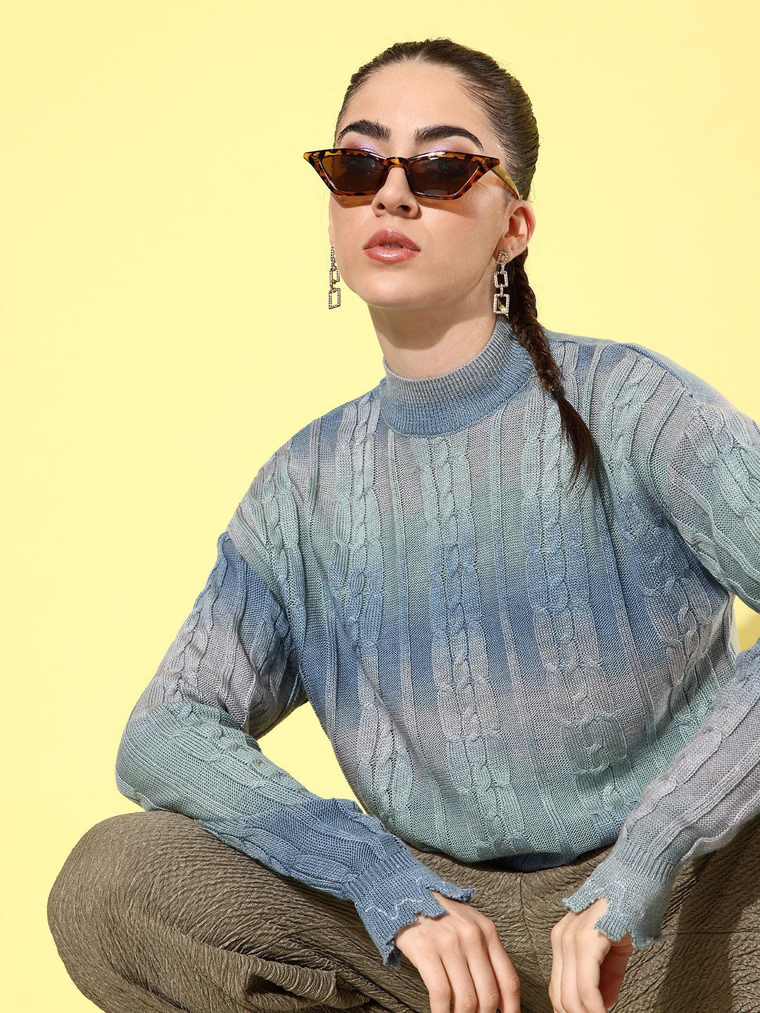 The Roadster Life Co. Self-Design Ombre Effect Pullover