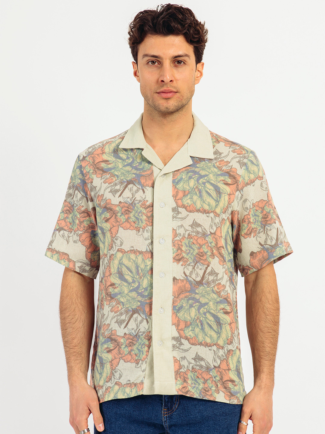 catch Men Abstract Printed Casual Shirt